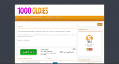 Desktop Screenshot of 1000oldies.com