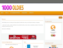 Tablet Screenshot of 1000oldies.com